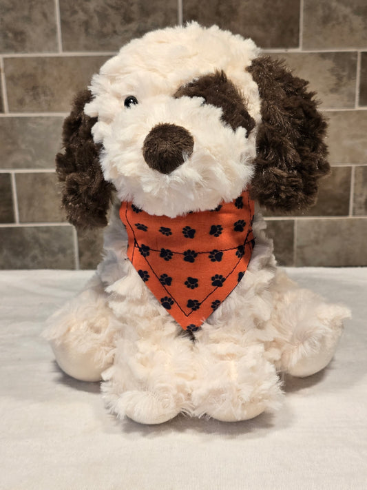 Dressed Up Doggy- Cream & Dark Brown